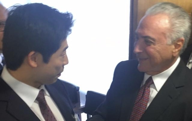 Thomas Law e Michel Temer